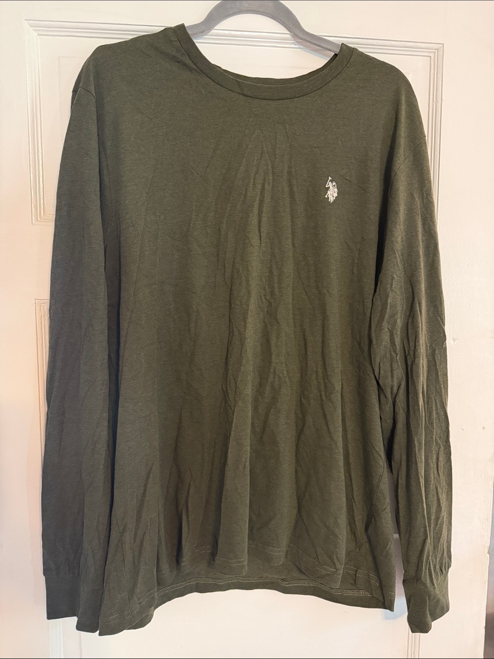 U.S. Polo Assn. Men's Long Sleeve Crew Tee - Olive